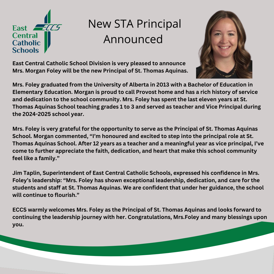  STA Principal Announcement