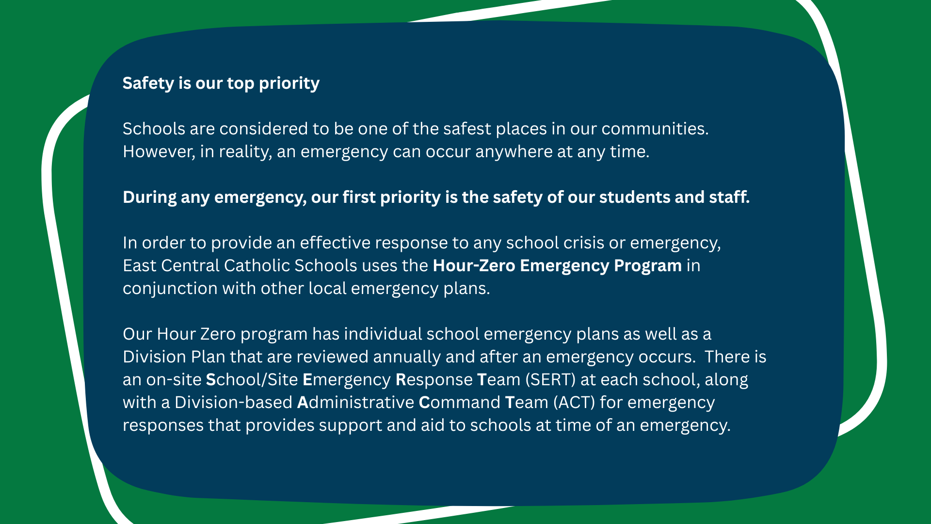 Hour Zero Emergency Response