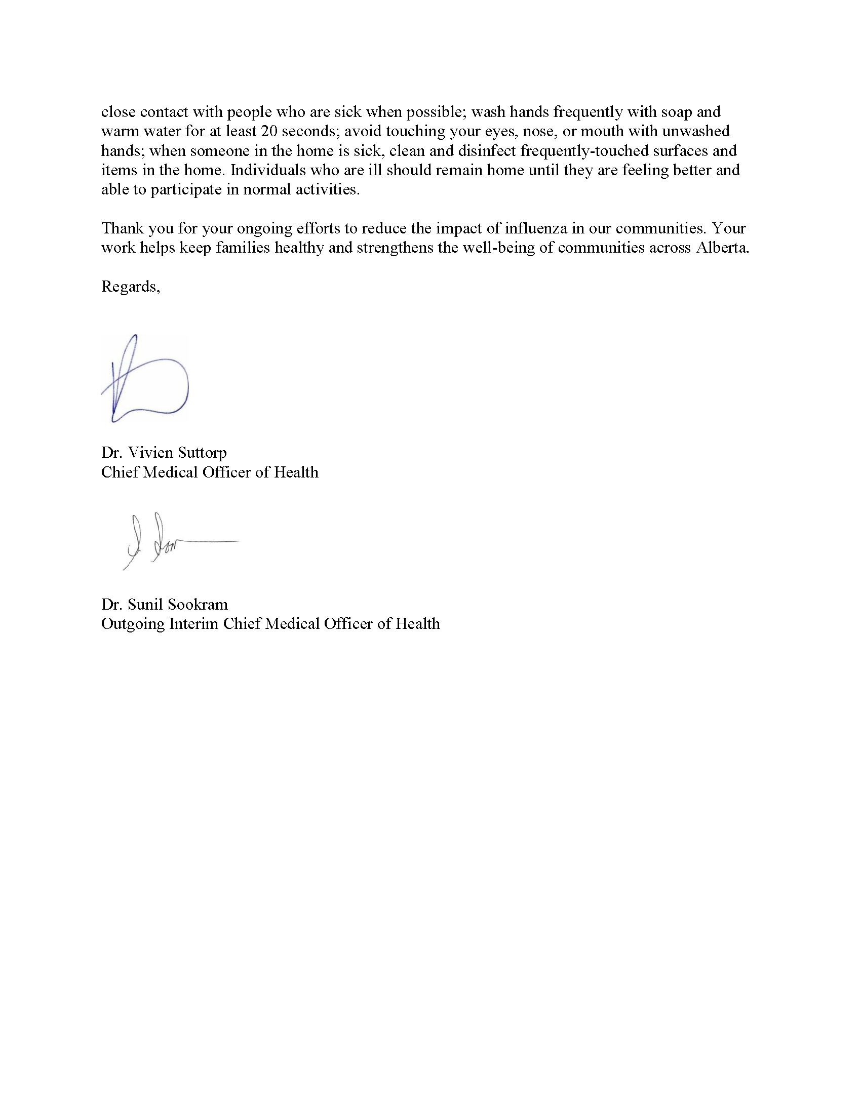 Immunization letter to parents Page 2